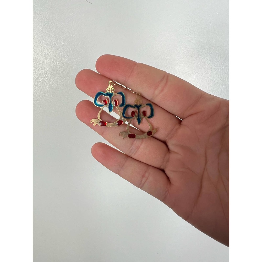 Vintage Owl Dangle Earrings